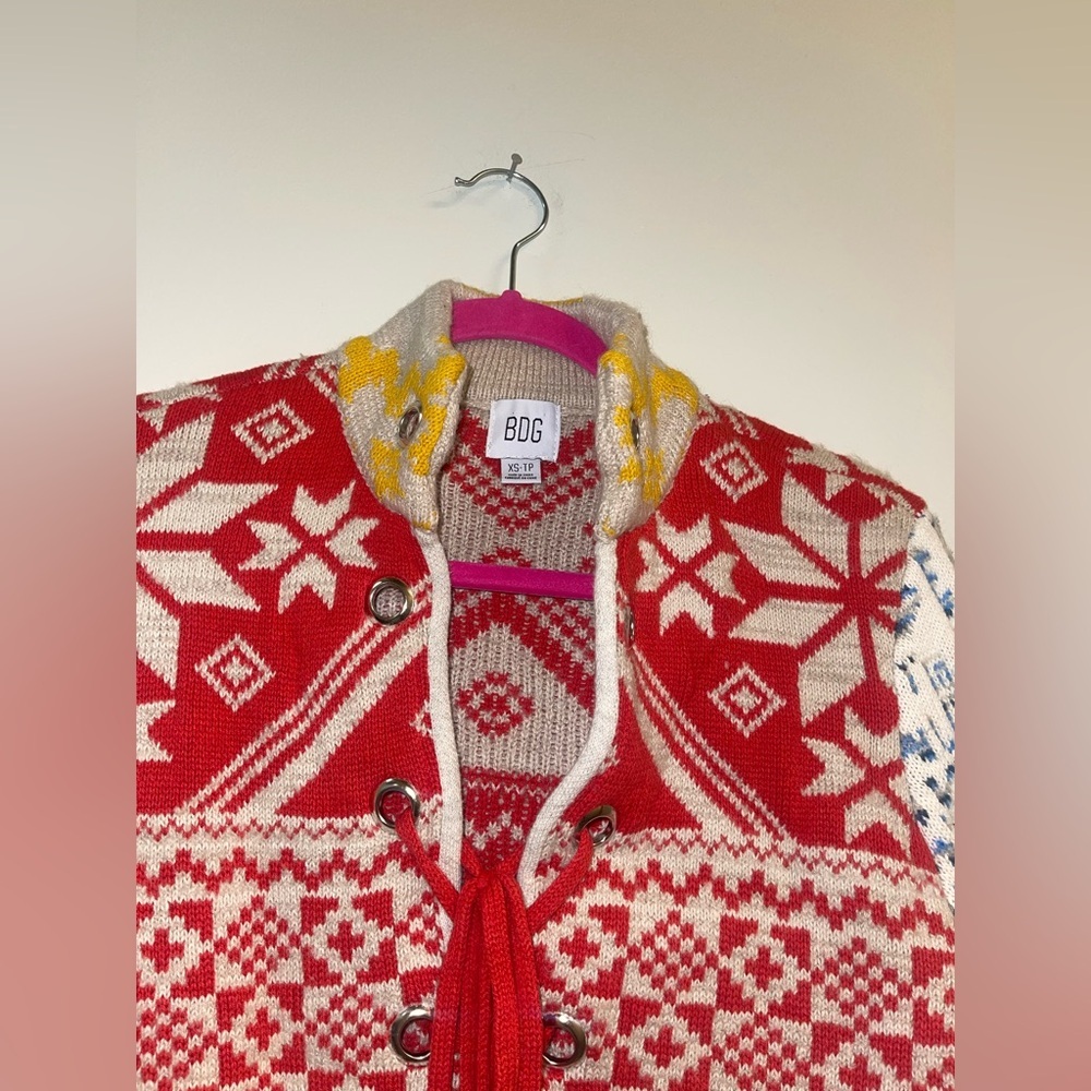 BDG Rian Lace-Up Sweater size xs - Picture 9 of 11